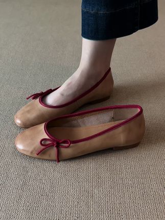 这个配色好喜欢!!! #单鞋#芭蕾风#一脚蹬#甜美#日常