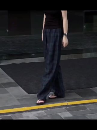 #好物种草 #好东西一起分享 清冷系禅意休闲裤夏季薄款微胖女生加宽加大老钱风松弛感阔腿裤子#禅意休闲裤#阔腿裤#女生