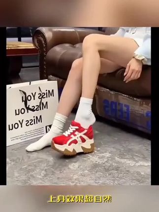 艾格鸟增高10-13cm老爹鞋女轻便小个子潮流2025秋新款厚底女鞋