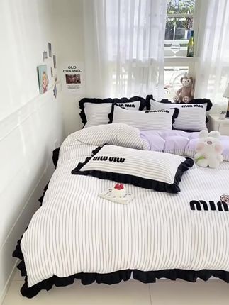 宝宝绒水晶绒法式小香风冬季牛奶绒四件套双面法兰绒加厚保暖床上#冬季四件套 #好物推荐🔥 #床上用品 #牛奶绒四件套