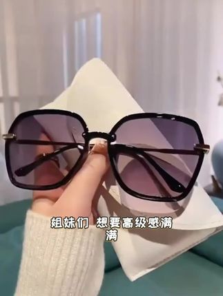 墨镜女款2025新款高级感偏光防紫外线太阳镜大脸显瘦显脸小潮开车#诺西欧西柚 #乐童小飞象 #7号手作汉堡 #抖音探店推荐官