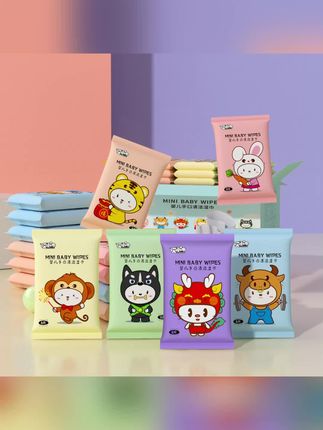 1箱20包婴幼儿小包装湿巾学生便携手口1包8片婴儿湿巾手口专用#湿巾 #强烈推荐 #生活用品 #便携湿巾 #湿巾推荐