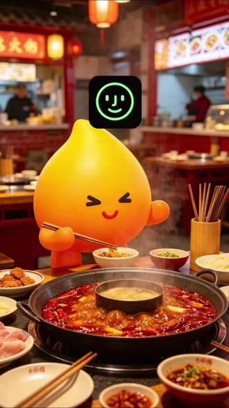 和小火人拥有同款美味 #多闪 #多闪app #火人拍照吃同款