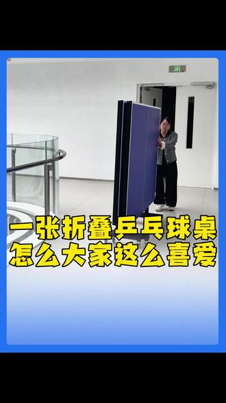 闲暇时光全家一起玩乐,休闲居家好物谁能不爱 #乒乓球训练 #打乒乓球 #乒乓球桌家用可折叠