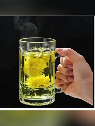 推荐 加厚耐热泡茶杯家用啤酒杯水杯带把喝水杯子扎啤杯#加厚水杯 #茶杯 #水杯 #家用水杯 #家用扎啤杯