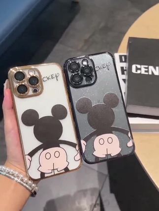 #创作灵感 米奇背影闪粉可爱手机壳iPhone14promax高级感13卡通12promax防摔#卡通手机壳 #手机壳苹果 #手机壳工厂 #数码宝贝