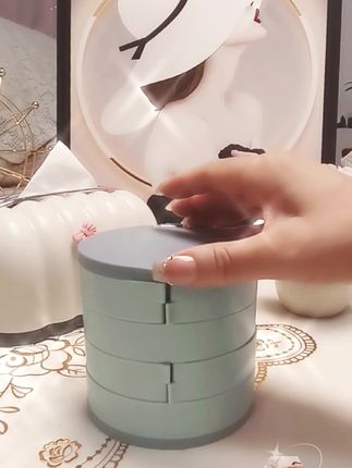 #上热门 女生就要有一款这样的首饰收纳盒,分格收纳,再也不怕项链手链耳环戒指缠绕在一起了#首饰#收纳盒#好物推荐🔥