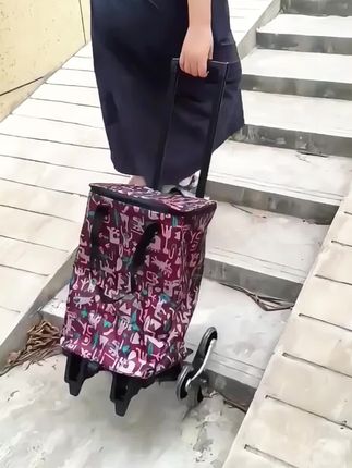 手拉六轮伸缩折叠购物车#可爬楼梯六轮折叠伸缩购物车 #手拉折叠伸缩购物车