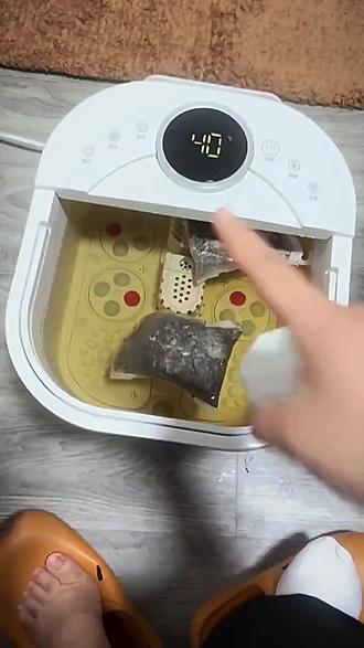Midea/美的泡脚桶恒温调节按摩足浴器足浴盆全自动家用泡脚专用桶#泡脚桶 #家用好物 #足部按摩 #恒温泡脚 #美的电器