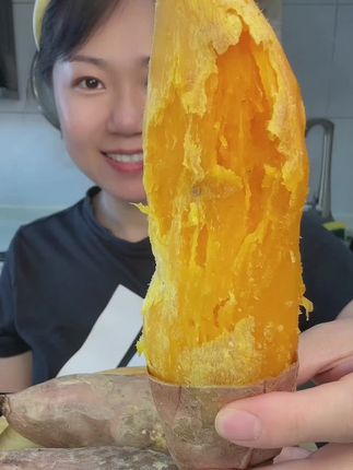 #黄心蜜薯 #太好吃了 喜欢吃稀溜口感的不要拍这款 这款是干面的口感 嘎嘎面!