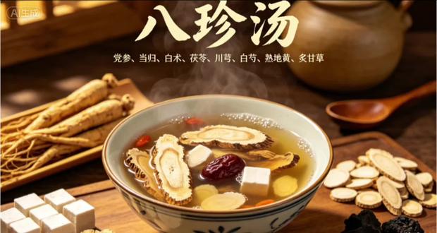 识本草,学中药今天讲八珍汤#八珍汤 内容由AI辅助生成