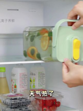 冰箱冷水壶,自制水果茶必备 #水果茶神器 #水果茶桶 #家用泡茶桶 #家用冷水壶 #大容量冷萃杯