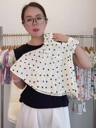 儿童吊带连衣裙蛋糕裙夏季薄款莱赛尔棉绸裙小女孩飞袖洋气碎花裙