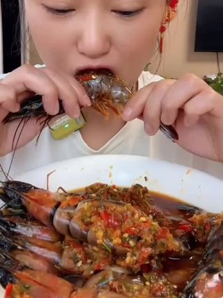 #夹馅大虾