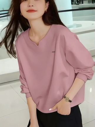 #打底衫 #卫衣 #内搭外穿都好看 #宽松版型 #休闲穿搭