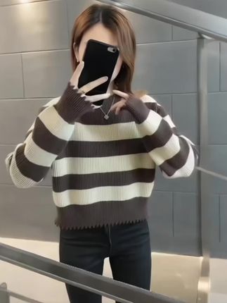 #毛衣 #短款毛衣女 #打底衫女 #早秋穿搭 #显瘦穿搭