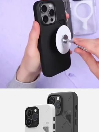 奥鲁姆适用苹果iPhone14系列简约素皮革磁吸手机壳 可散热