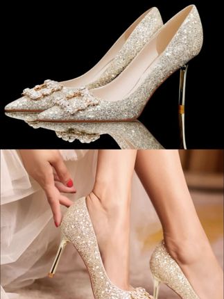 姐妹们~发现一双巨美巨百搭的高跟鞋!太适合旗袍礼服了! #高跟鞋#婚鞋#喜婆婆喜妈妈#美鞋分享#好鞋推荐