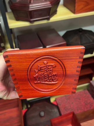 漂亮不,可以装3斤米的红木米斗#源头实力厂家 #源头工厂 #传统工艺 #雕刻工艺 #匠心精神