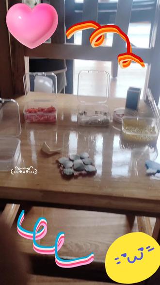 第一次用拼豆做莓豆腐,拍的不好,可以骂轻点邦托!🥰🥰