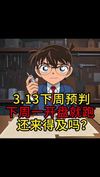 3.13下周预判 下周一开盘就跑,还来得及吗? #股票 #股民 #短线交易 #大盘 #财经