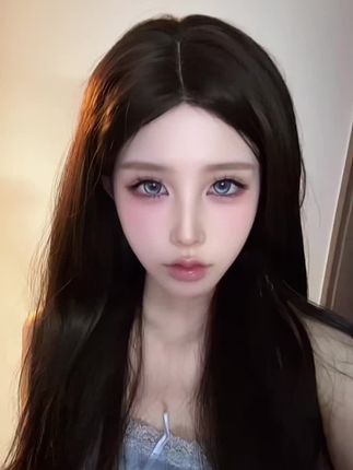 蓝色猫咪瞳 闲庭花影真的好美#蓝色美瞳 #猫咪瞳 #美瞳 #美瞳推荐