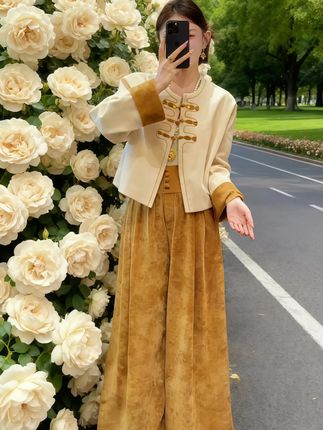 #温柔风穿搭 #新中式 #早秋焦糖色氛围感穿搭 #当你坚持姐很贵的穿搭理念 #说好的随便穿穿去看秀