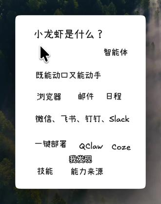 小龙虾的基础理论 希望能对大家理解使用小龙虾有帮助