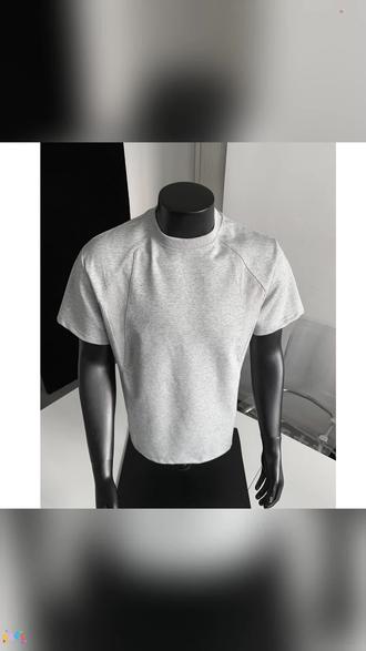 解构短袖T恤 这件T恤太有范儿了! #cleanfit穿搭 #美式潮牌 #男生OOTD #设计感T恤 #痞帅风格