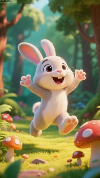 儿童歌曲 《小白兔白又白》#早教动画 #抖音热门 #儿童 #儿歌