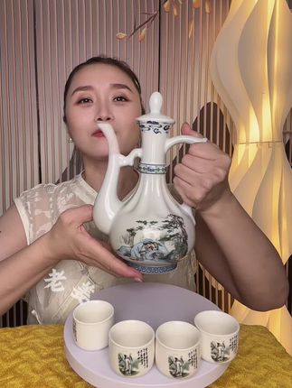 杏花村太白醉酒,一壶4杯只要29块9,景德镇高端陶瓷,好喝不贵#白酒 #高档大气上档次 #送人佳品 #便宜好物