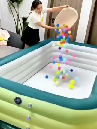 充气游泳池家用户外加厚小孩儿童成人大人宝宝大型折叠洗澡桶水池#充气游泳池家用