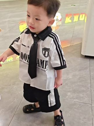 人生理想,养只帅气的你#高品质童装 #夏季穿搭 #萌娃穿搭 #潮酷男孩 #我的男孩