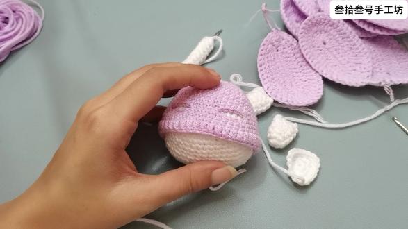 莲花猫钩织教程(五)