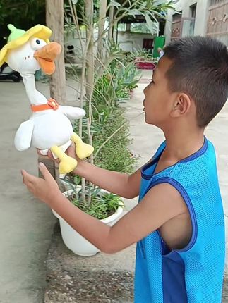 科筹复读鸭绒玩具#孩子的快乐很简单 #也太可爱了吧 #开心宝贝 #聪明宝宝