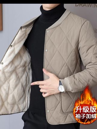 #男士新款内胆棉衣冬季加绒#男士新款内胆棉衣冬季加绒加厚保暖棉袄内外两穿韩版立领显瘦棉服#笔试分数
