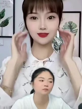 真发女发箍刘海一体刘海片自然遮前额白发头帘真发刘海隐形假发