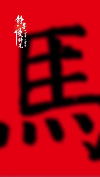 祝君马到成功#保定正心书法