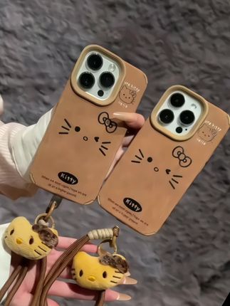 #创作灵感 🍂秋冬摩卡棕色kitty猫手机壳,暖暖冬意,太可爱了!#秋冬手机壳 #少女心手机壳  #kitty #美拉德系手机壳