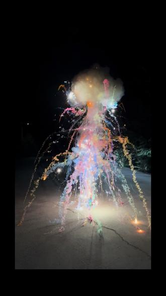 迷你版吉七彩👍👍👍#烟花🎆