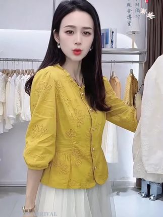 早秋新款时尚气质简约随性慵懒风衬衫#早秋穿搭 #气质穿搭 #洋气减龄 #衬衫 #遮肉显瘦