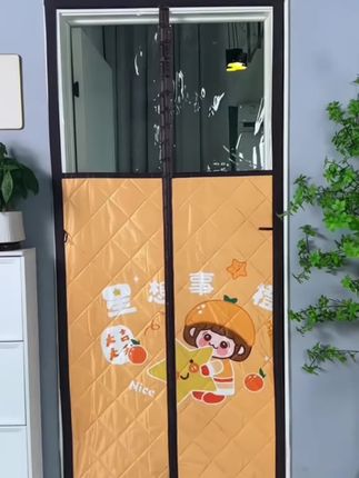 冬季保暖棉门帘加厚空调帘防寒磁吸隔断挡风防冷气透明卧室厨房#冬季好物#防寒保暖 #棉门帘 #防冷气门帘 #好物推荐🔥