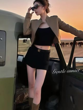 #美式复古  #一周开车穿搭  #夏日穿搭小心机  #莫瑞系穿搭  #小个子显高显瘦穿搭