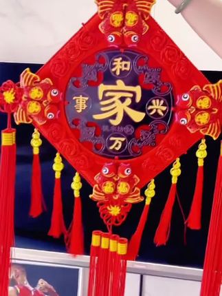 【2025闪耀实心鎏金葫芦】手编桃木中国结客厅家居福字装饰背景挂件#家居福字#手编中国结#客厅摆件