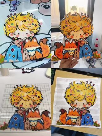 小王子与小狐狸#拼豆