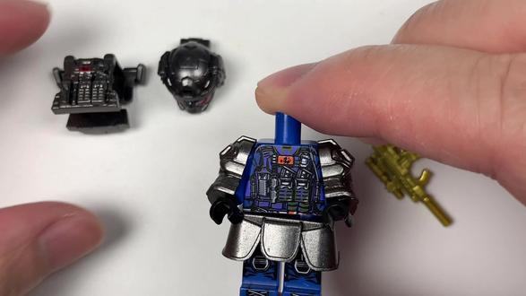 【三角洲行动】铁面判官 仿乐高 积木人仔 #三角洲行动 #铁面判官 #乐高