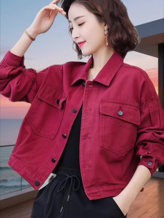 2025网红爆款牛仔外套女韩版工装上衣设计感外套牛仔夹克8118#外套穿搭 #牛仔外套#牛仔衣#夹克#夹克外套