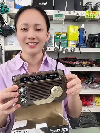 户外太阳能照明手电收音机应急照明手摇发电 #好物推荐 #五金工具 #多功能收音机 #收音机