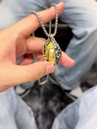 花开花落终有时,相逢相聚本无意#时尚饰品 #佛头项链