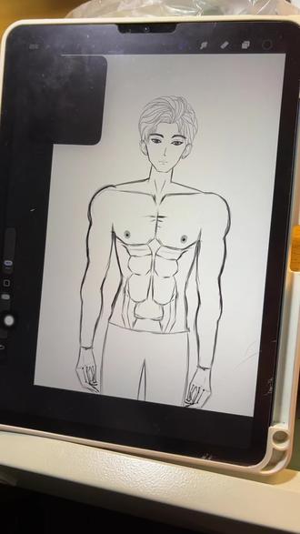 #瞎画的不要喷我 @艾游是可可吖~ˠᴳ #乙游 #叠纸#绘画练习 室友画的乙游角色,大家猜猜是哪个角色,不喜勿喷